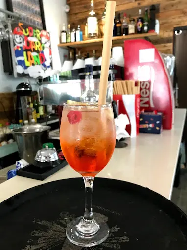 A spritz on the counter of the Dario’s coffee bar